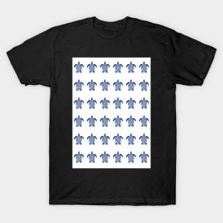 Sea Turtle Pattern in Indigo T-Shirt